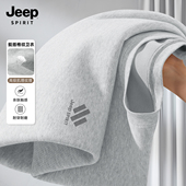 休闲男士 JEEP吉普圆领卫衣男2026新款 上衣X 套头衫 男款 春秋季 美式