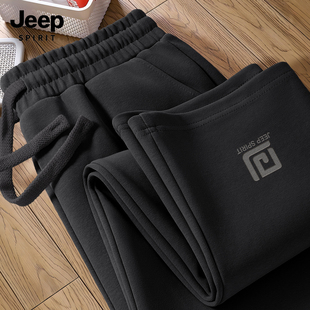 JEEP吉普休闲裤男款大码2026新款春宽松型男士裤子百搭运动长裤男