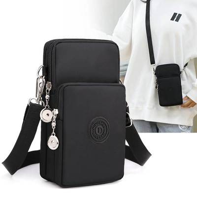 2025手机包女斜挎迷你小包包装手机布袋挂脖散步轻便手腕零钱包夏