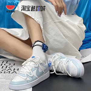 Nike复古系带女子court球鞋定制