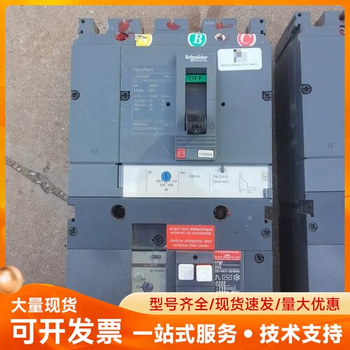 施耐德CVS250F塑壳漏电保护器，4P250A，实物图片，
