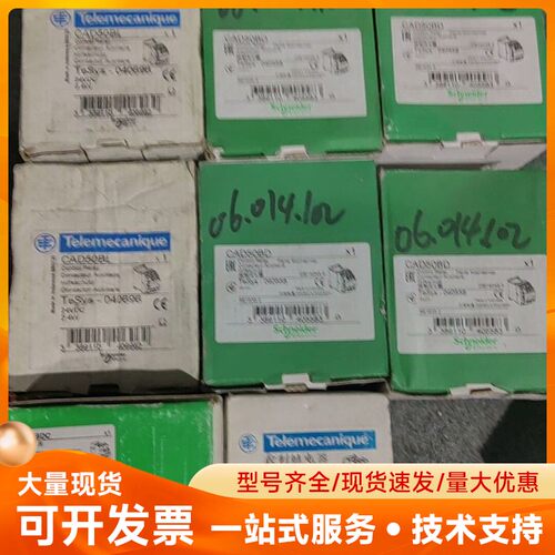 施耐德直流中间继电器CAD50BL DC 24V 2只，CA