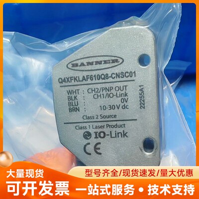 邦纳激光传感器 Q4XFKLAF610Q8-CNSC01，带
