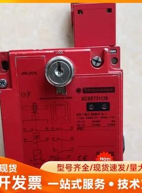 施耐德电磁锁安全门开关门锁XCSE731126 原装正品拆机