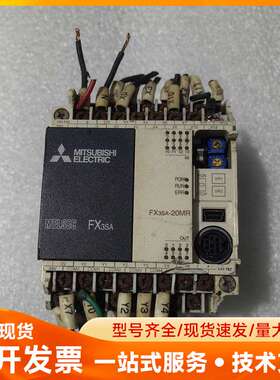 三菱FX3SA-20MR-CM PLC控制器，拆机二手，实物
