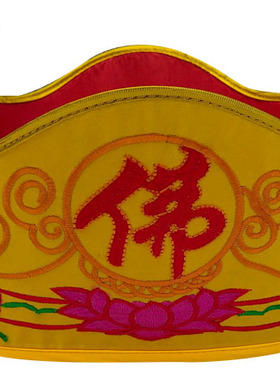 僧帽绣花佛法帽居士僧人服饰和尚帽子五佛帽毗卢帽简易款