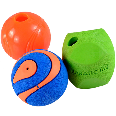 Petmate耐咬磨牙狗狗玩具 幼犬发声球泰迪咬不烂的狗弹力诱导玩具