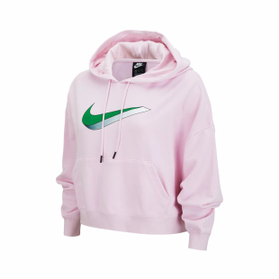 Nike 休闲运动套头短款连帽衫卫衣女款 DJ1075-663