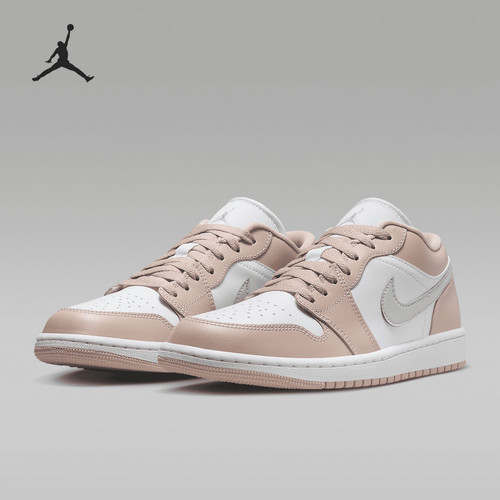 Jordan Air Jordan 1 Low 粉白低帮复古篮球鞋男女同款DC0774-120