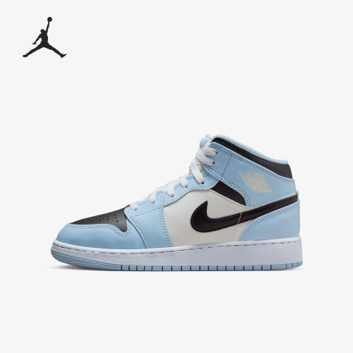 Air Jordan 1 Mid 复古潮流舒适运动青少年中帮篮球鞋 555112-401