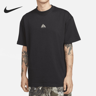 Nike T恤男款 DQ1816 011 纯色山系户外运动宽松短袖