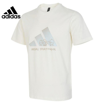 adidas originals 舒适透气圆领运动短袖T恤男款JP4584