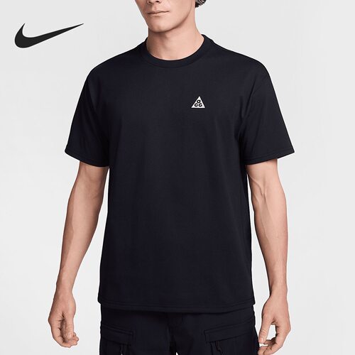 Nike ACG系列 印花吸湿排汗宽松舒适时尚短袖T恤 男款 HJ0799-010