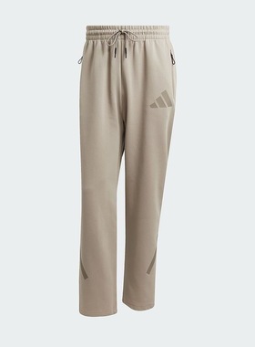 adidas PRIMEKNIT 纯色运动亲肤宽松系带直筒休闲裤男款 JC6716