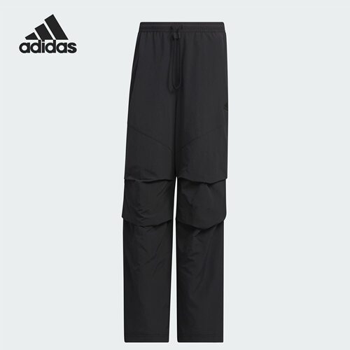 adidas 拒水防泼运动工装直筒宽松舒适时尚休闲裤男款 JI8642