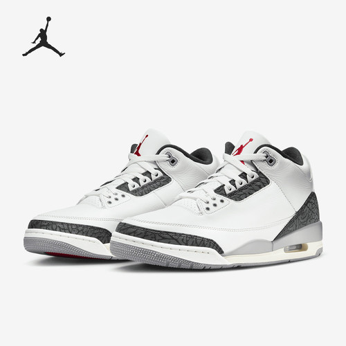 Jordan Air Jordan 3 防滑中帮复古篮球鞋男款 CT8532-106