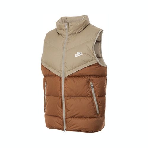 Nike 风行者系列 运动拉链立领保暖羽绒马甲男款 FB8184-248