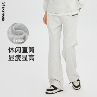 运动裤 直筒女运动裤 女新款 阔腿宽松显瘦长裤 百搭休闲卫裤 SKYHAND
