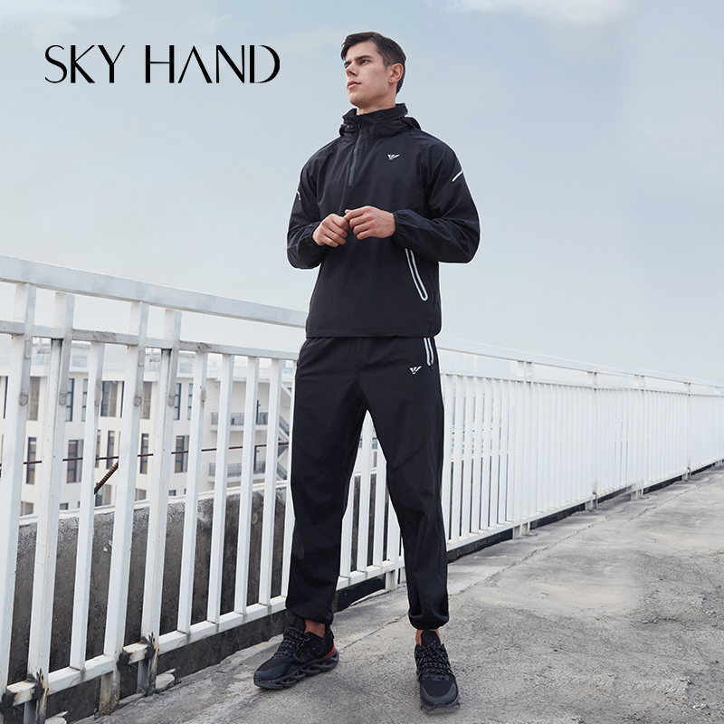 skyhand暴汗服男上衣排汗出汗服