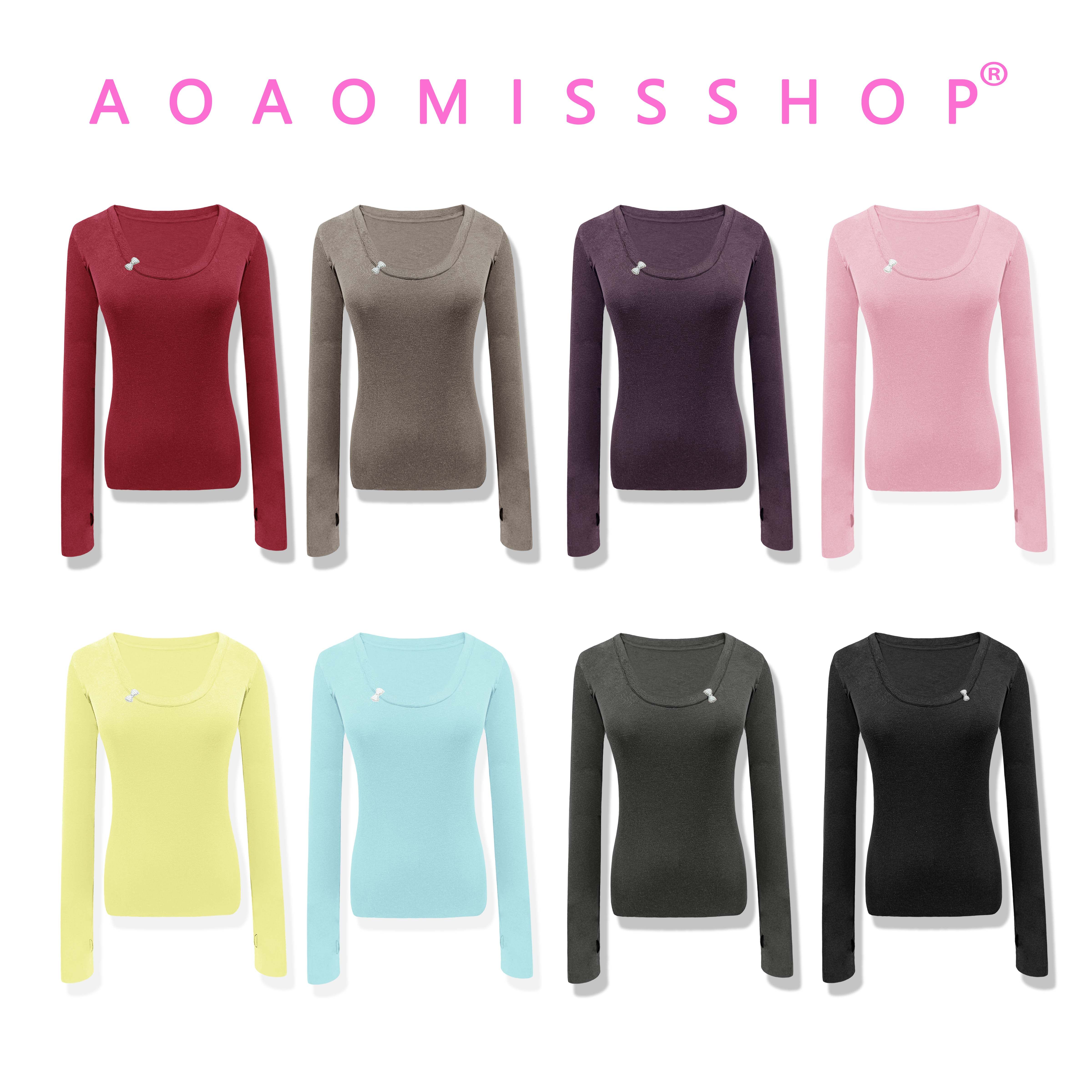 【U领天丝羊毛】AOAOMISSSHOP鳌鳌家  打底衫上衣