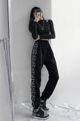 Sports pants women's Korean loose legged spring and autumn style show thin trend, versatile wear casual pants