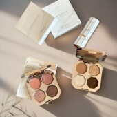 韩国小众全素彩妆DEAR DAHLIA大理石四色眼影珠光哑光大地色 持久