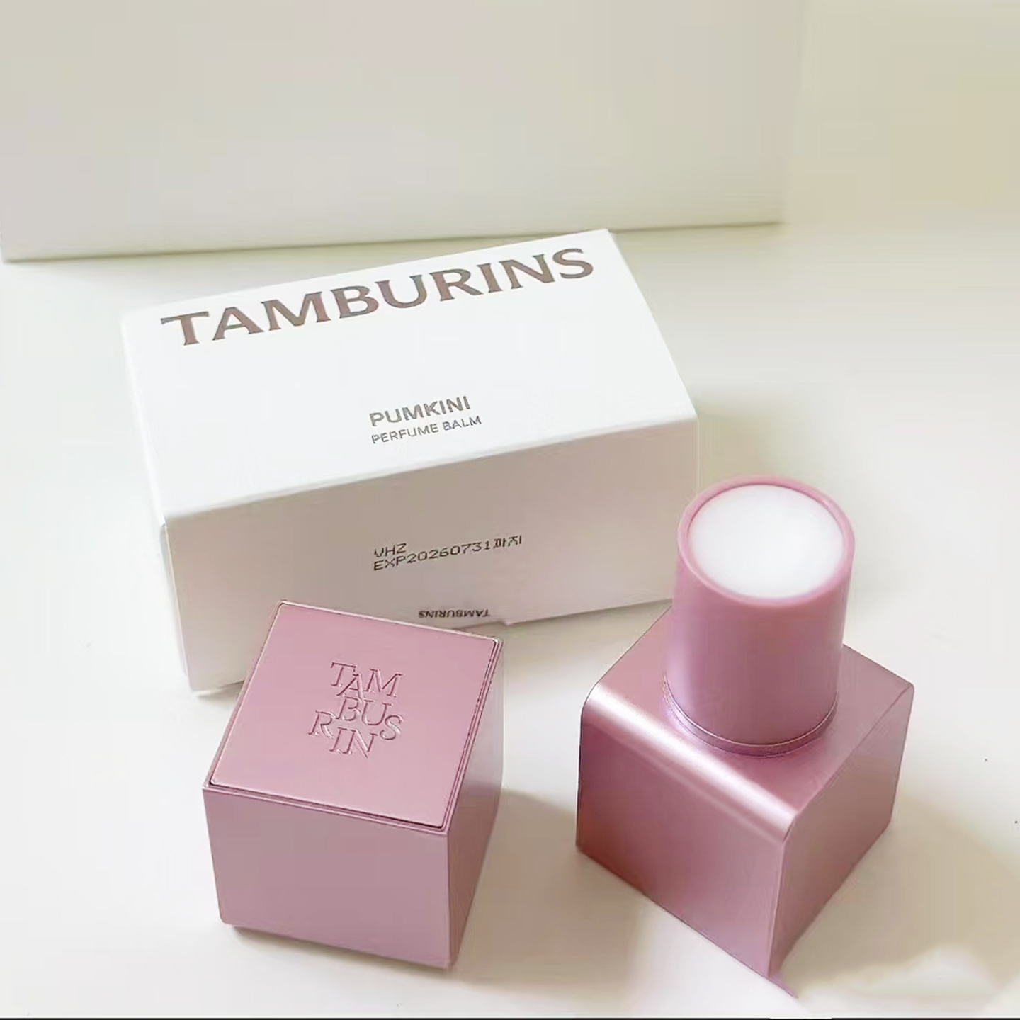 韩国Tamburins固体香膏一丝慰籍南瓜 落日霞光Jennie 边佑锡同款