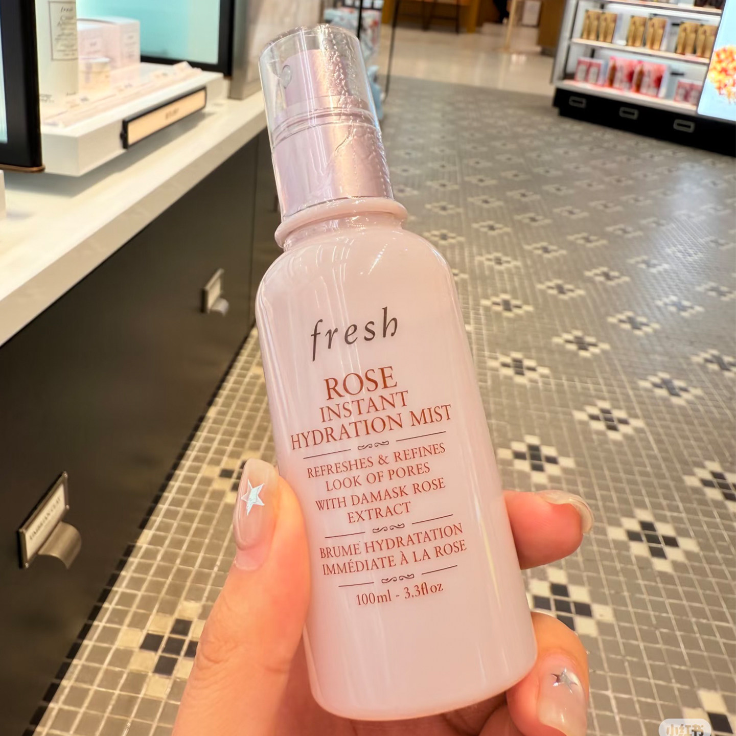 行走的加湿器 Fresh馥蕾诗玫瑰保湿喷雾补水舒缓细腻水雾感无酒精