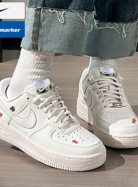 NIKE马年新春耐克板鞋女鞋26新年款女子空军一号运动鞋IQ1143-100