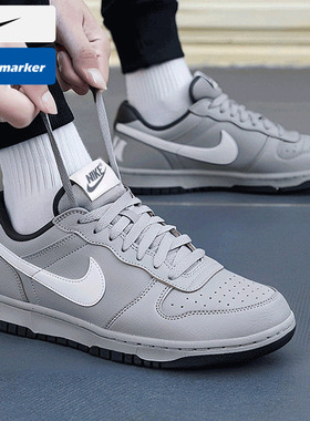 耐克NIKE官方正品男鞋2025新款冬季时尚轻便灰色休闲鞋滑板鞋子