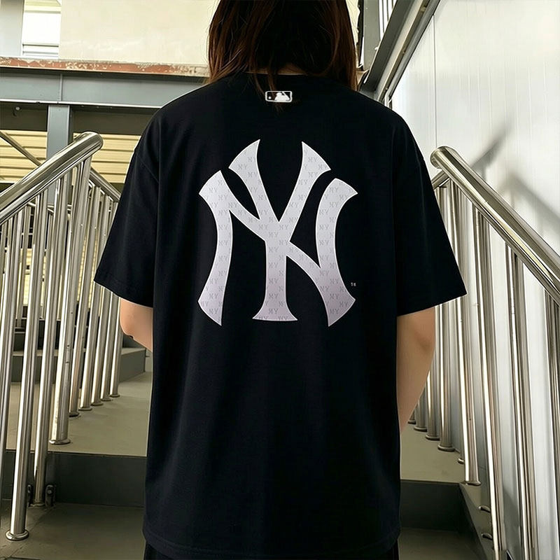 MLB官方短袖男女装2026夏季新款运动服半截袖情侣透气宽松T恤衫