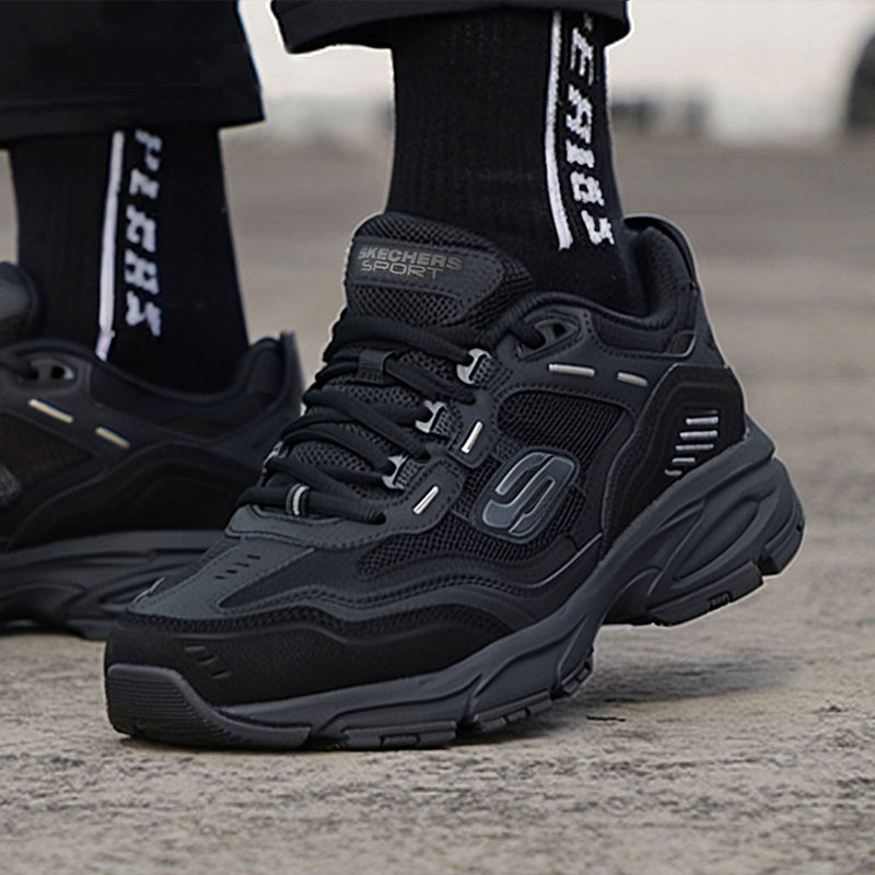 斯凯奇户外徒步鞋男鞋25冬季新款轻便运动鞋男士登山休闲鞋越野鞋