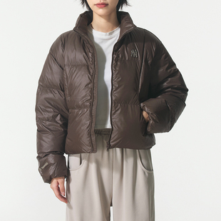 MLB官方羽绒服女装 运动服立领面包服棉羽外套3FDJB2056 2025新款