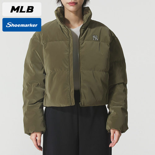 MLB正品立领羽绒服女款2025秋冬时尚宽松短款运动外套3FDJB4056