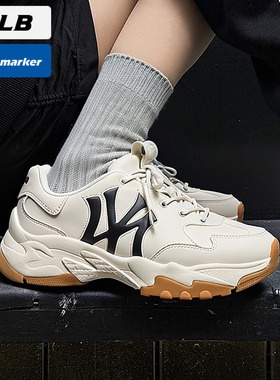 MLB官方厚底休闲鞋NY男鞋女鞋2025新款复古老爹鞋运动鞋3ASHBWS4N
