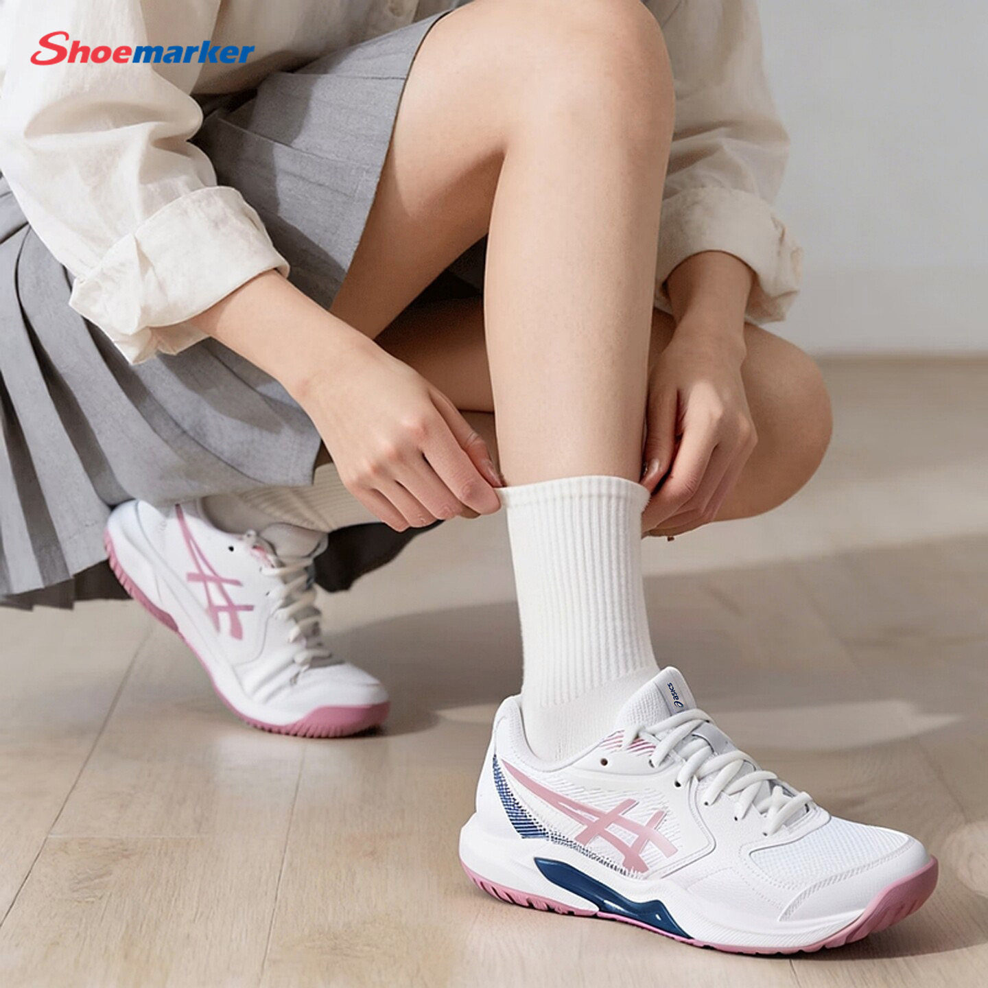 亚瑟士官方正品网球鞋女鞋2026新款Asics比赛训练球鞋透气运动鞋图片