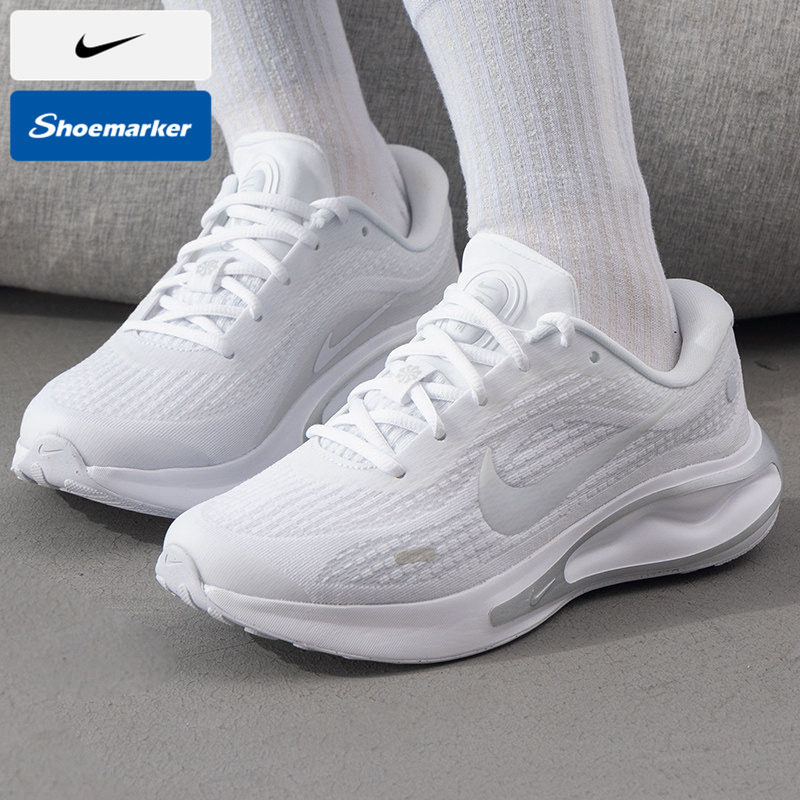 耐克正品女生款运动鞋春季新款JOURNEY RUN网鞋小白鞋透气跑步鞋