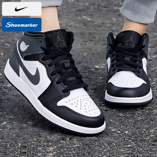 新款 26春季 AJ1女款 中帮运动鞋 NIKE耐克官方正品 休闲轻便板鞋 女鞋