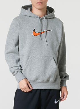 Nike耐克官方圆领灰色卫衣男士2025冬季新款套头衫运动服HV0855