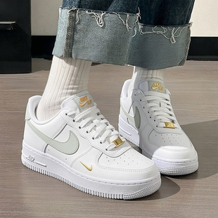 NIKE耐克AIR FORCE 1 LOW空军af1绿豆灰迷你钩低帮板鞋CZ0270-106
