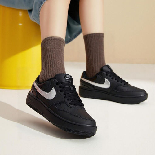 Nike耐克正品女鞋厚底鞋Gamma Force新款黑白运动板鞋HQ1674-001