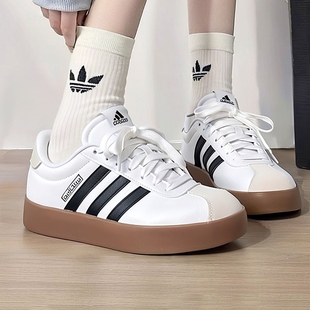 3.0德训小白鞋 adidas阿迪达斯T头鞋 COURT 运动秋男VL ID6285 板鞋