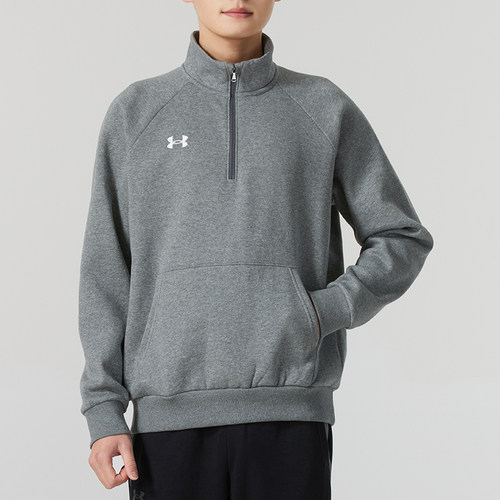 安德玛（Under Armour）套头衫秋冬季户外男子休闲运动半拉链立