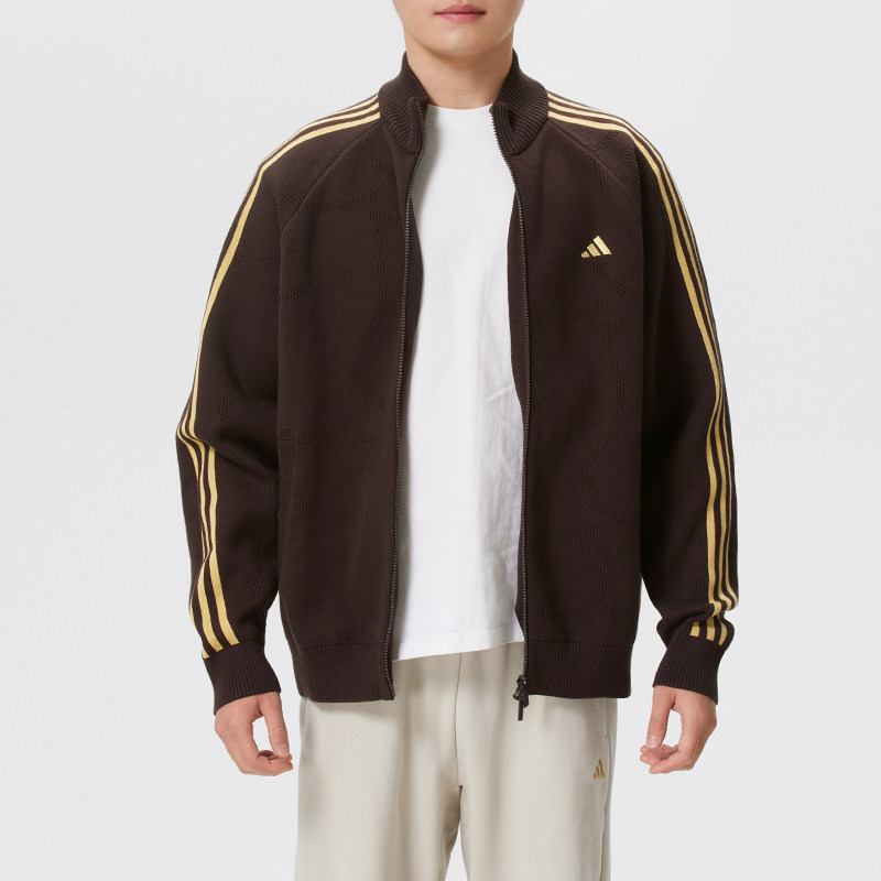 阿迪达斯NYR 3S TRT新年款夹克男2026春季新款运动服针织外套开衫