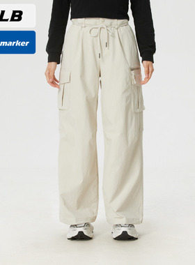 MLB官方梭织长裤男女裤子2026春季新款工装运动裤直筒裤3FWPV0161