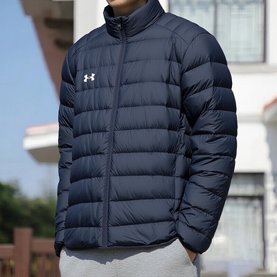 UA安德玛官方正品男女情侣款运动服立领休闲服保暖90绒轻薄羽绒服