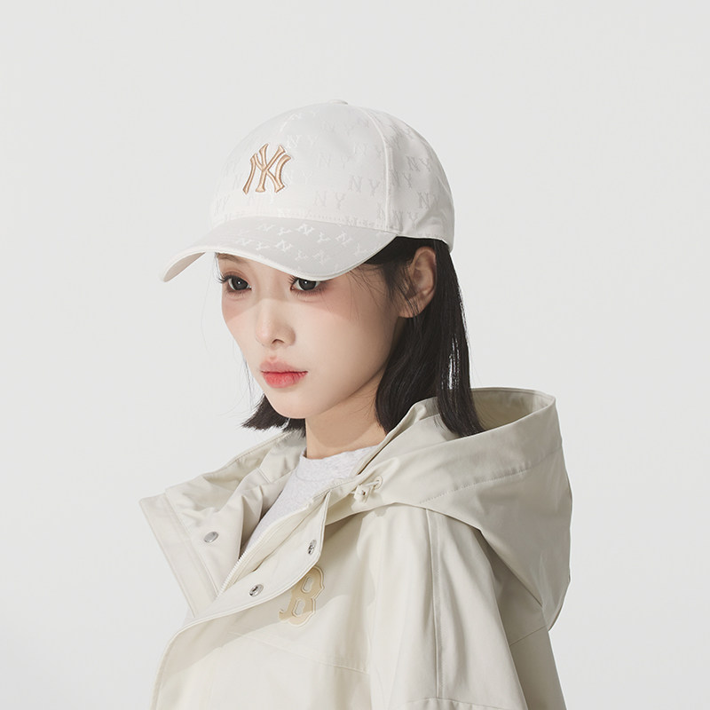 MLB运动生活系列暗纹刺绣休闲帽男女通用情侣款户外遮阳棒球帽子图片