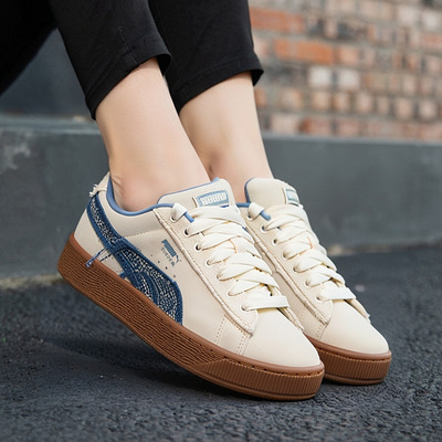 PUMA彪马板鞋男鞋女鞋2026春季新款低帮情侣翻毛皮运动鞋403228