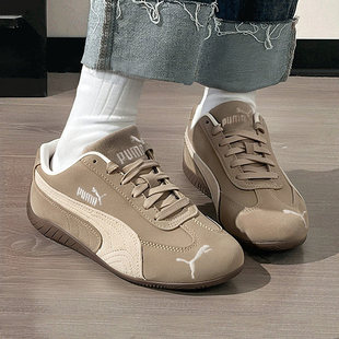 新款 2025冬季 复古棕色薄底鞋 板鞋 403619 PUMA彪马赛车鞋 运动鞋 女鞋