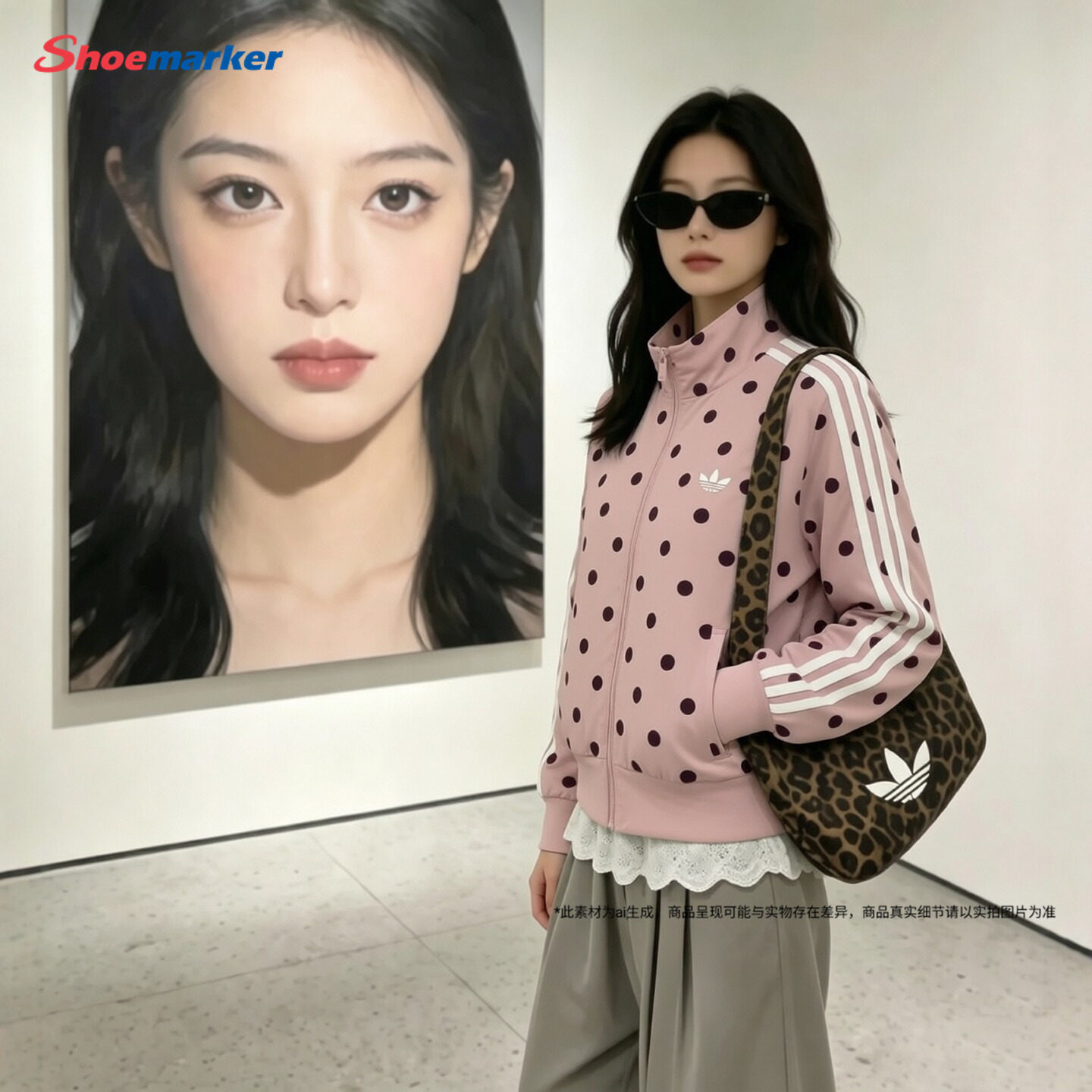 阿迪达斯官方女针织短款运动夹克图片